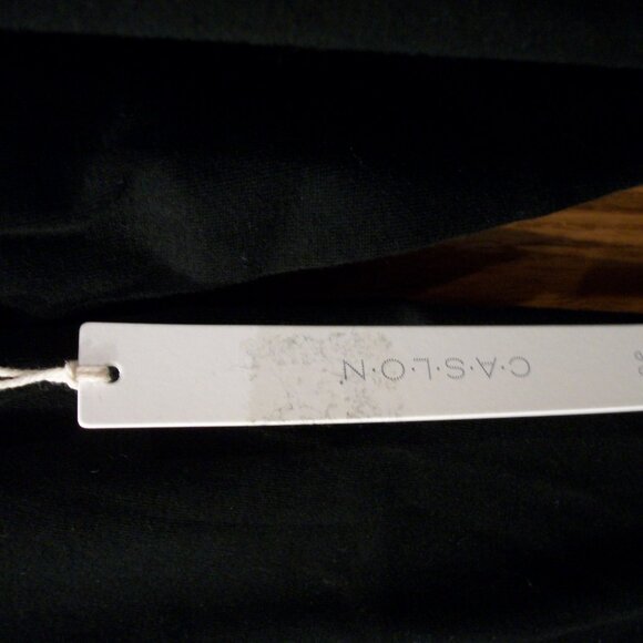 Caslon NWT SZ L Black LS Scoop Neck All Cotton Everyday Tee - Picture 5 of 6